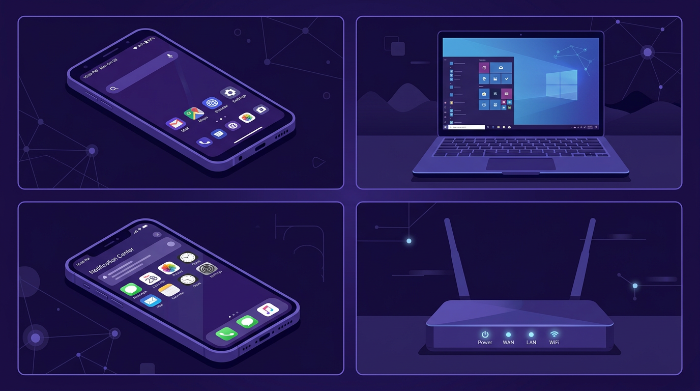 Android, Windows, iOS и роутер — единая гамма.